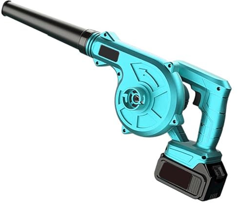 lhyangroupao Souffleur à Feuilles Sans Fil Avec 2 Batteries et Chargeur, Petit Souffleur, Souffleur Sans Fil, Balayeuse/aspirateur Électrique Portatif, Pour L'entretien de La Pelouse, du Patio