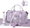 WEPLAN Sport Duffel Bag Damen Herren Sporttasche mit Schuhfach & Nassfach Reisetasche Handgepäck Tasche Sporttaschen Fitness Tasche Gym Bag Weekender Travel Bag Schwimmtasche Trainingstasche,Lila