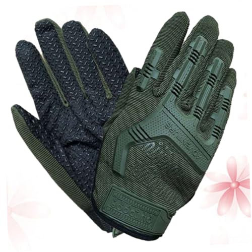 Supvox 1 Paar Grüne Outdoor Kletterhandschuhe für Herren, Rutschfest