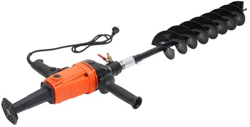 jiumxliu Tarière électrique enfichable - 120 mm - Double lame - Puissance : 1,9 kW - Pour le jardin, l'agriculture