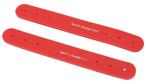 Sangles d'éperons pour équipement de Démarrage, Sangles d'éperons TPE Polyvalentes Sûres, Universelles et Réglables pour l'entraînement (Rouge)