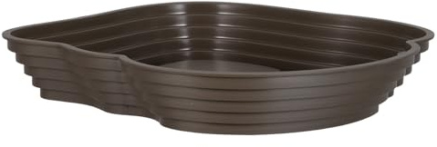 INOOMP Piscina para Tortugas y Dragón Barbudo con Rampa Ergonómica, Cuenco de Agua de PVC Resistente para Terrarios Interiores, Diseño Seguro y Natural
