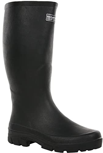 Regatta Mumford II - Botas de agua de caucho natural con forro de algodón