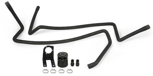 Mishimoto MMBCC-F2D-03BE Baffled Oil Catch Can Fits Ford Powerstroke 6.0L 2003-2007 Black