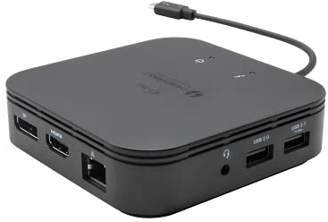 i-tec Thunderbolt 3 Dockingstation 2x4K - 1x DisplayPort, 1x HDMI, 1x USB 3.1, 1x USB 2.0, 1x GLAN Ethernet, 1x Audio - für MacOS, Windows, Linux