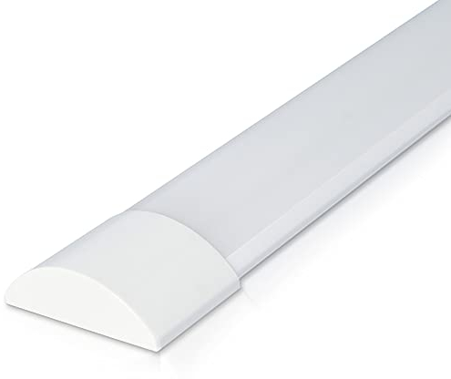 HOFTRONIC - LED Batten 150cm - 38 Watt 6080 Lumen (160lm/W) - SMD LEDS - 3000K Warmweiß - Inkl. Montage Halterungen & Schnellverbinder - Unterbaubeleuchtung - LED Lichtleiste - IP20 für innen
