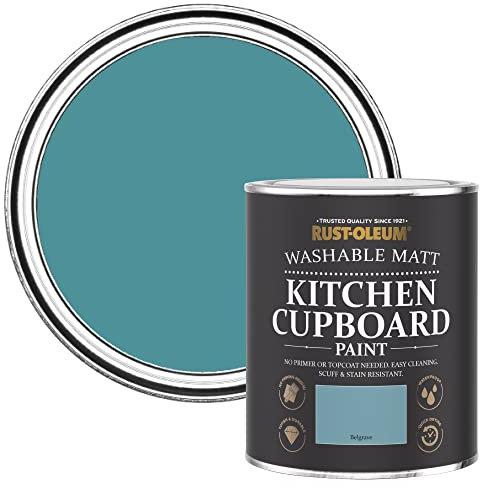 Rust-Oleum Blue Kitchen Cupboard Paint in Matt Finish - Belgrave 750ml