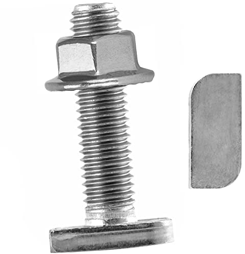 40 Stück Hammerkopfschrauben M8x30 mit Flanschmuttern M8 Edelstahl Sperrzahnmuttern Photovoltaik Schrauben Solar FASTON®