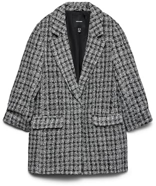 VERO MODA Vmfrida 3/4 Regular Blazer Noos, Negro, 44 Mujeres