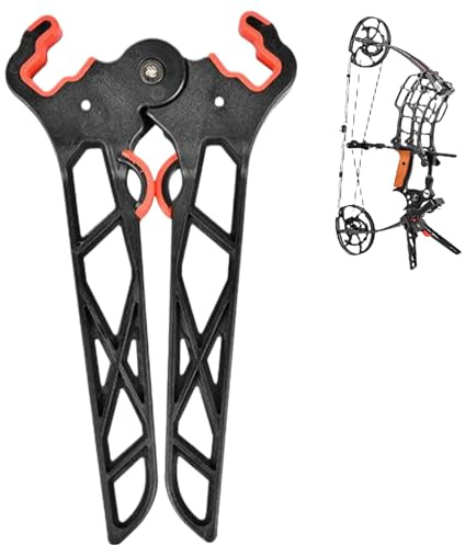 Pesoncarl Soporte de Arco no Scratch Plegable Arco de Tiro con portátil de de de Stand liviano y Estable para complejos y más, Deportes