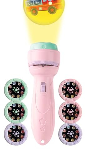 Projector Torch Flashlight - 40 Patterns Educational Night Light | Night Light Projector Toy | for 3+ Years Old Boys Girls Children Son Daughter
