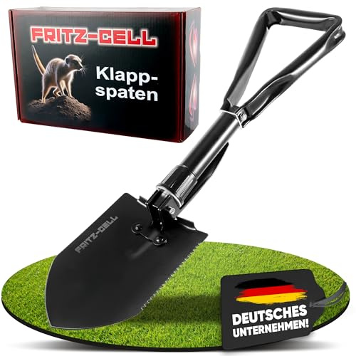 Klappbarer Schneeschaufel 58cm, 50# Klappspaten Camping Hochfester Extra Stabiler Schaufel Aus Kohlenstoffstahl Mit Tragetasche, FÜR Outdoor-Wandern Car Emergency Schneeschaufel Gifts for Men