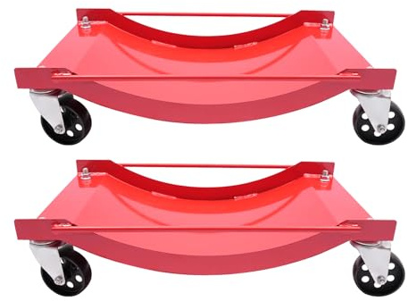 Carro de neumáticos portátil de 907 kg de carga para maniobrar vehículos eléctricos, carro de emergencia de 4 ruedas, carro de neumáticos robusto, elevador de maniobras de coche, para mover camiones