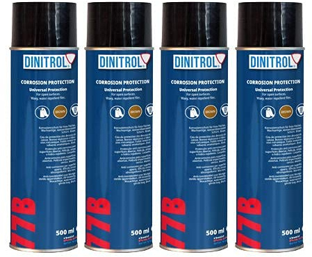 Dinitrol 77B Cire pour cavité Marron clair 500 ml x 4