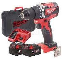 TRAPANO AVVITATORE COMPACT BRUSHLESS CON PERCUSSIONE M18™ - MILWAUKEE-AEG M18CBLPD-402C