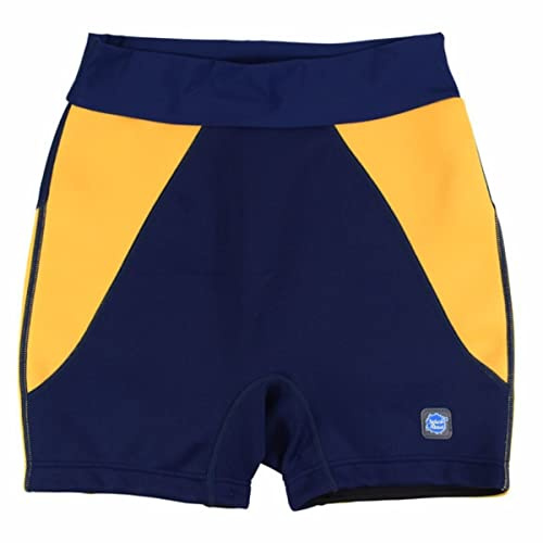 Splash About Adulta's Jammers Bañador para incontinencia, Azul Marino/Amarillo, Pequeña (Cintura 64-76 cm)