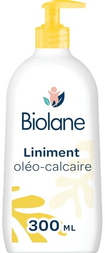 BIOLANE – Liniment oleo calcaire Bébé – Nettoyant sans rinçage – 99% Origine naturelle – Nettoie et protège le siège – 300ml – Fabriqué en France