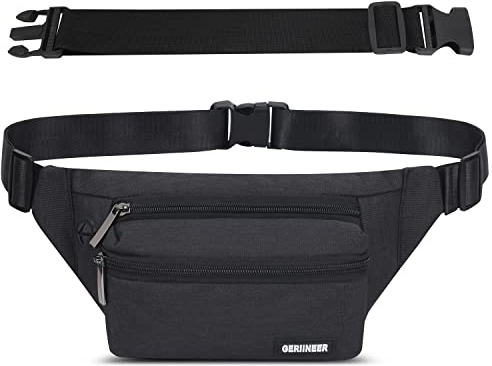 Bauchtasche Hüfttasche mit Einem 30 cm Verlängerten Gürtel Damen und Herren Bauchtasche Geeignet für Reise Sport Running und Alle Outdoor Aktivitäten Gürteltasche Damen Herren Sport