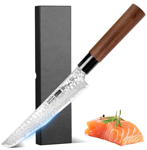 Plys Coltello da Cucina Forgiato Gyuto Giapponese 9CR Coltello da Chef Professionale in Damasco Mannaia da Cucina