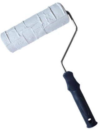 Sharplace Roller de Textura, Decorativo, Cómodo, con Mango, Práctico para Pisos, Decoración de Paredes, Muebles, Personal de Mantenimiento, Style E