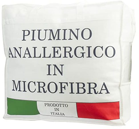 Tata Home Piumino Estivo Matrimoniale Primaverile Imbottitura 100 gr mq Piumino Leggero in Morbida Microfibra Misura 250x200 cm Made in Italy Mod. Adamello