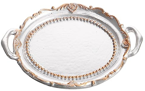 LIFKOME Vassoio Portagioie Decorativo per Gioielli Piatto per Design per Camera da Letto Organizer Versatile e Facile