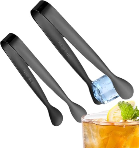Tenazas Pequeñas Para Azúcar - 2 Piezas Pinzas De Acero Inoxidable Para Servir | Pequeña Pinza Para Bar - Para Malvaviscos Bartender Té Café Panadero Restaurante Buffet Servicio Fiesta