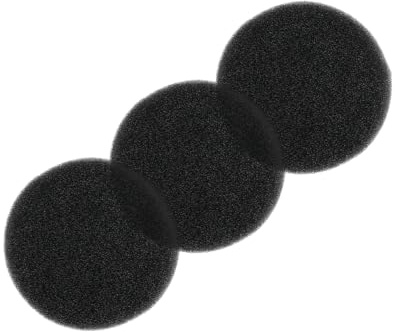 H&C VENT Luftfilter Ø 100 mm 3 stycken │ Tvättbar polyuretan │ Ersättningsfilter för fläkt och ventilationssystem med värmeåtervinning, vardagsrumsventilation och badrumsfläktfilter │ köksfläktfilter