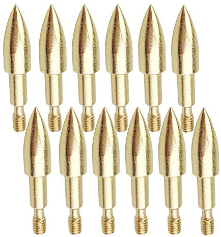 Milaem 12pcs Tir à l'arc Pointes de flèches Métal Broadheads 100 Grain pour Le tir Arc Classique à composé
