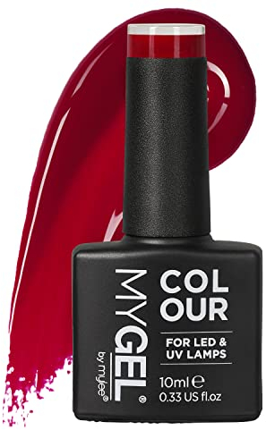 Mylee Gel Nail Polish 10ml [As red as it gets] UV/LED Soak-Off Nail Art Manicure Pedicure for Professional, Salon & Home Use [Red Range] - Long Lasting & Easy to Apply