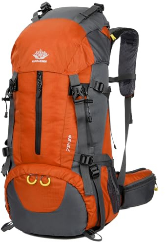 WoneNice 50L(45+5) Waterproof Hiking Backpack - Outdoor Sport Daypack with Rain Cover