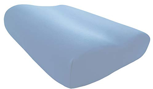 Edda Lux Federa adatta al Tempur Original cuscino S, M, L e XL, 50 x 31 cm, in morbido jersey di 100% cotone per guanciali da collo, Azzurro