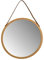 Spirella Adel Hängespiegel rund, Riemen, Rahmen aus Bambus, modern, Flur, Bad & Gäste WC, ∅: 40 cm, Natur, Brown