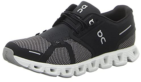 ON Herren Cloud 5 Combo Textile Synthetic Black Alloy Trainer 42 EU