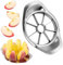 RUCUDIM Coupe-Pommes Acier Inoxydable, Trancheuse de Pomme, Coupe-Fruits, Vide-Pomme à Poignée avec Acier Inoxydable Idéal pour Les Pommes et Les Poires (Argent)