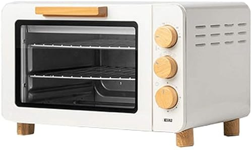 CAZARU Horno de 15L para Entrenamiento de horneado doméstico, minihorno eléctrico automático Multifuncional, Horno Tostador de encimera de convección, Happy Life