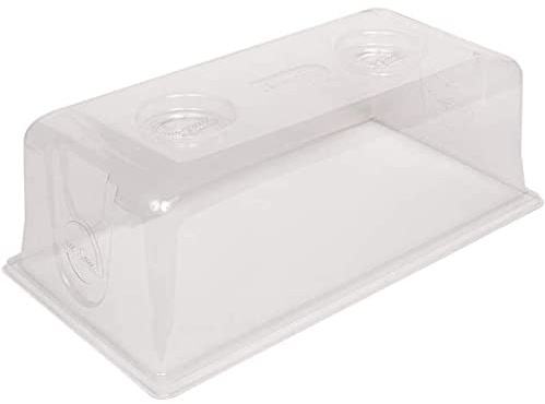 SUNPACK Sundome Plastic Multi-Vented Humidity Dome, Clear, 7 - Ideal for Greenhouses or Indoor Growing, Able to Adjust Humidity with Vents