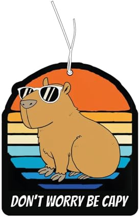 Capybara - Set di 2 deodoranti per auto, divertenti, per auto, profumo, per auto, per auto