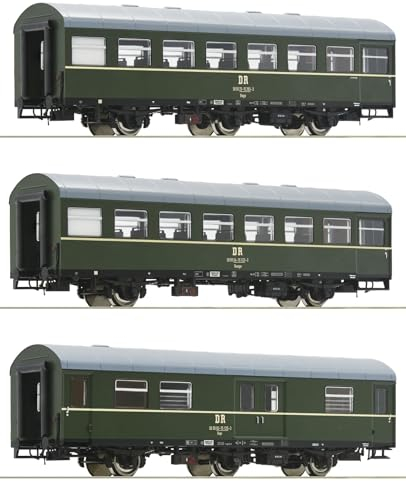 Roco 6200009 H0 3er-Set 1: Personenzug der DR Reko-Sitzwagen Baage
