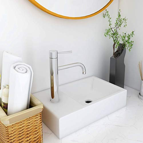 ARKEM Lavabo SMC Blanco 400x220x90 mm Lavabo PequeñO Encimera BañO