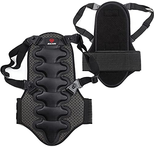 Generico Paraschiena Moto, Protezione Spessa Staccabile Cuscino, Misura Universale Uomo E Donna Gilet Di Protezione Per Moto, Sci, Snowboard, Protezione Per La Schiena, 5U257GMT6CN6GF31U