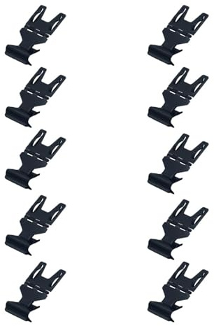 Lot de 10 pinces en métal noir pour étiquettes publicitaires, supports d'étiquettes de prix pour magasin de pain, supermarché, bibliothèques, bureaux