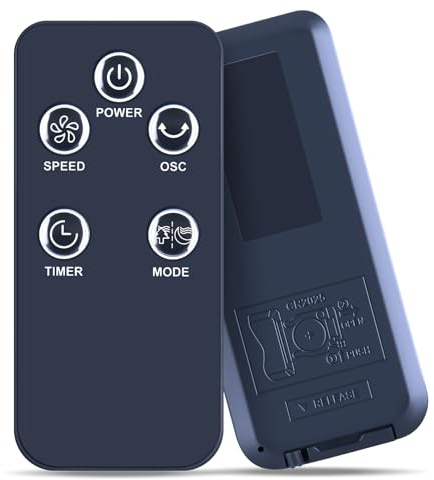 RETROSUN Replacement Remote Control Compatible with VCK 13'' Tower Fan LE-TF009A TF-2202EB, 3 Speed, 3 Modes, 90° Oscillation ＆ Timer