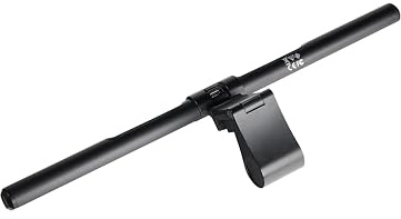 Alco-Albert 9096-11 - LED Bildschirmlampe mit Klemme, 40 cm, schwarz, dimmbar, USB-Anschluss, Aluminium Monitorlampe mit Lichtsensor