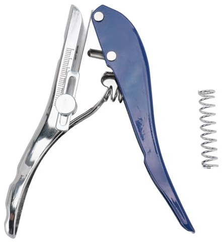 Adfaga Punzonatrice per bordatrici, per impieghi gravosi, da 8 mm, per fori rotondi, per la lavorazione del legno, per carte in PVC, pellicola dura, in acciaio resistente, con base