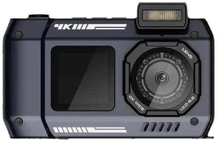 Caméra étanche 6500 W avec zoom 10 x, indice IP68, caméra de mise au point automatique pour photographie sous-marine jusqu'à 10 mètres