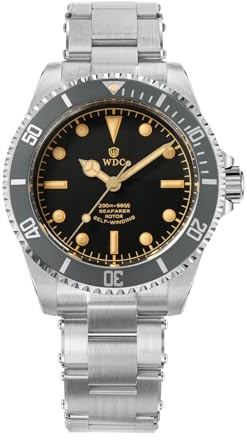 watchdives WD5513P Vintage Sub dykarklocka för män, PT5000 PT5004 automatisk mekanisk lyx dykklockor, 40,7 mm välvt safirglas armbandsur, 20 bar vattentät dykklocka