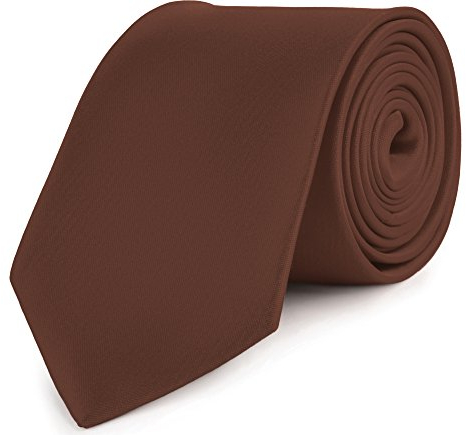 Ladeheid Herren Breite Krawatte KP-8 (150cm x 8cm, Dunkel braun)