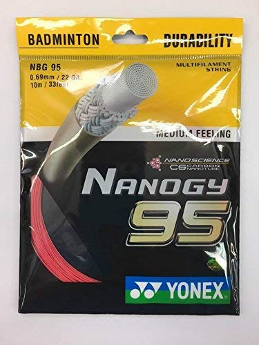 YONEX Nanogy 95 Badminton Strings (Red)