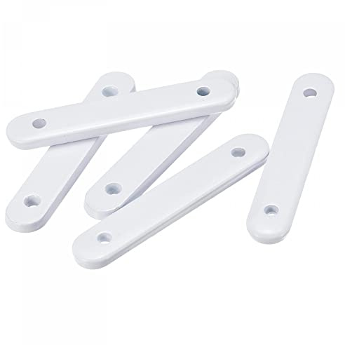 sourcing map Curtain Weights (40g), Drapery Iron Weight for Bathroom Home Curtains Tablecloth Flags, White, 5Pcs